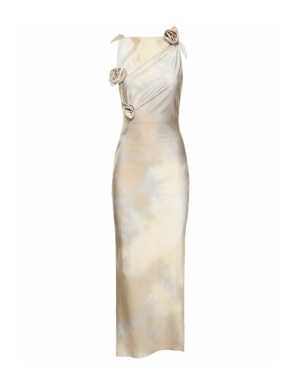 Coperni Tie-Dye Rosette Dress